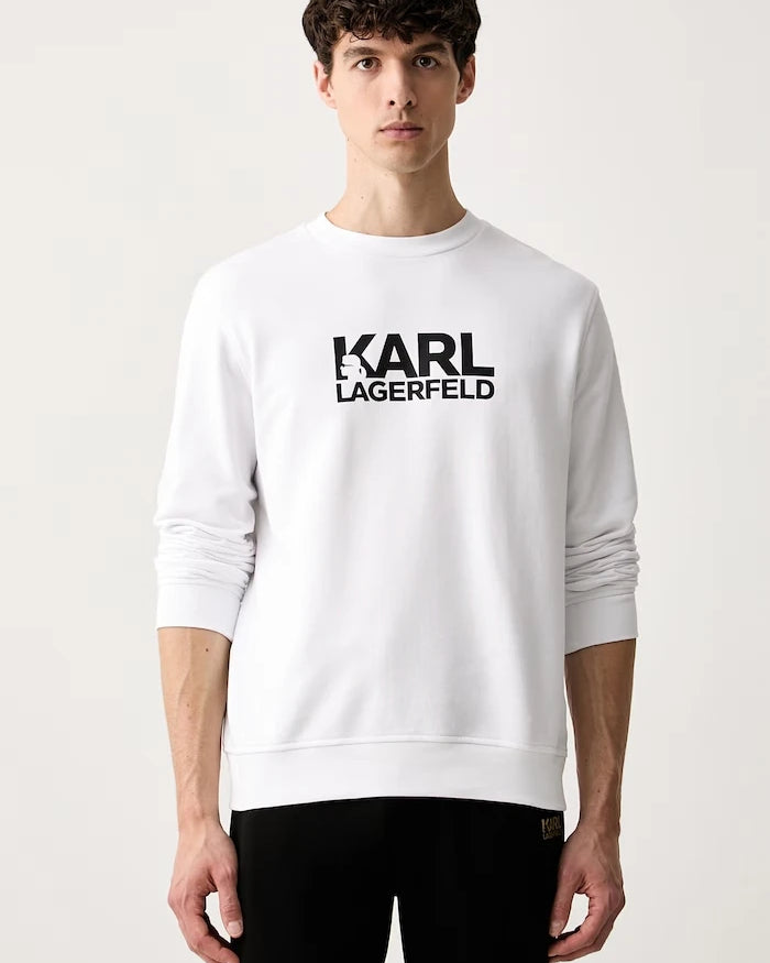 Karl Lagerfeld erkek pamuklu sweatshirt