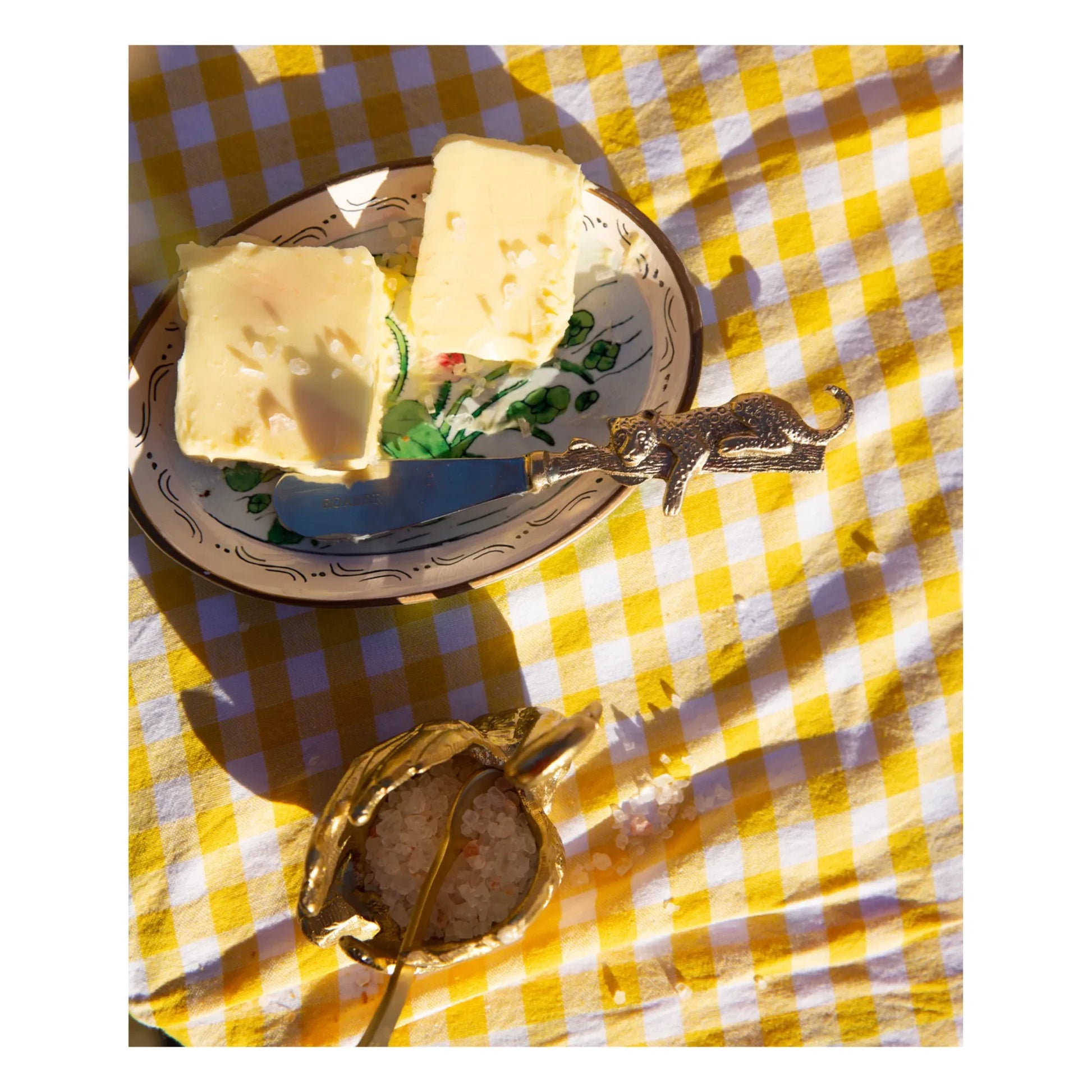 Doing Goods - Leopard Brass Butter Knife | Gold