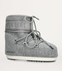 Moon Boot Grey Felt Icon Low Ankle Boots