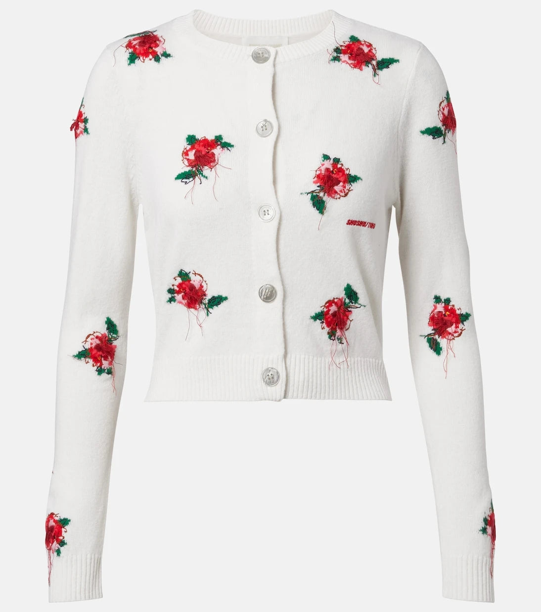 Shushu/Tong - Floral wool cardigan