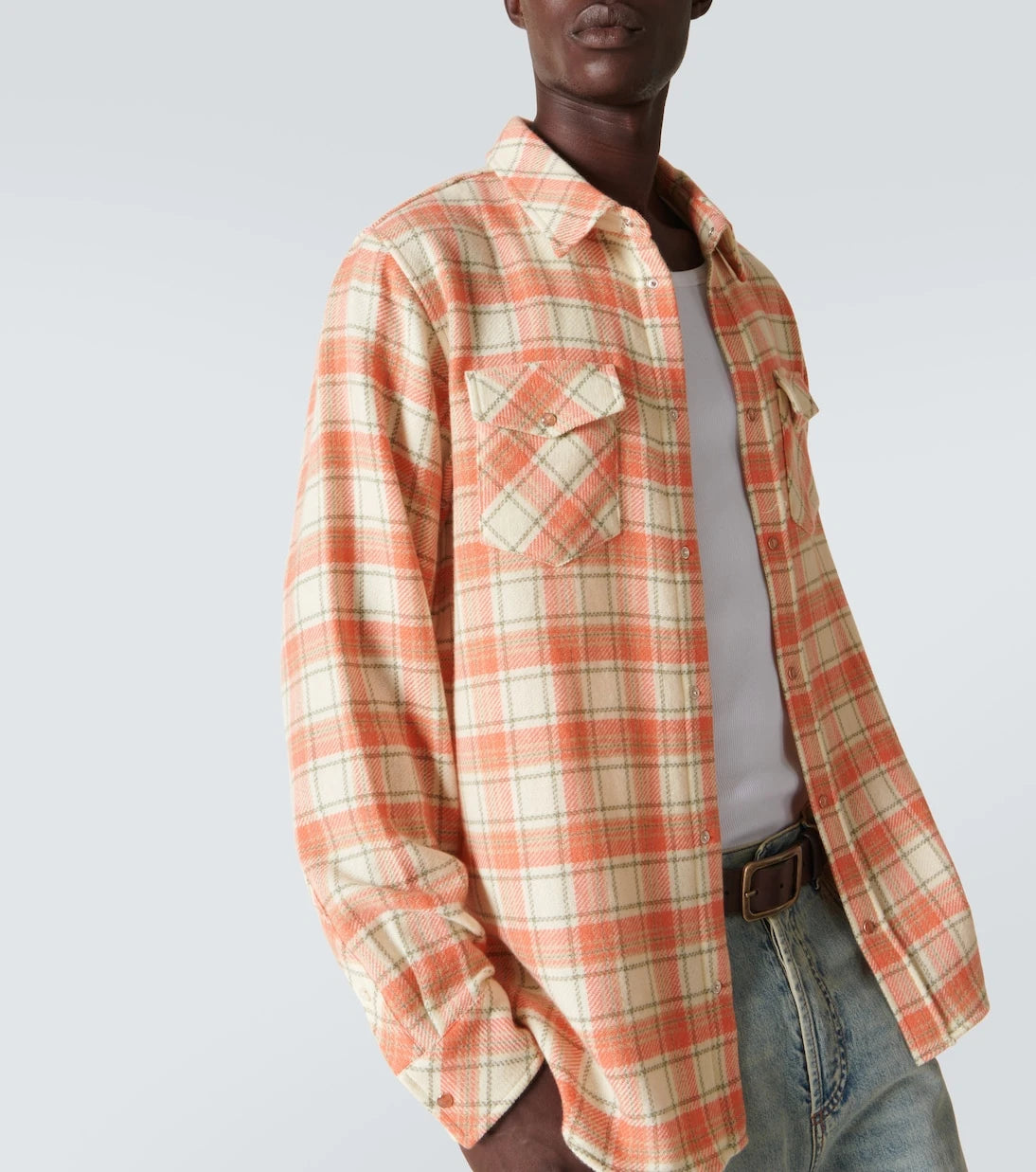 God's True Cashmere - Plaid cashmere shirt