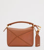 LOEWE Brown Mini Leather Puzzle Top-Handle Bag