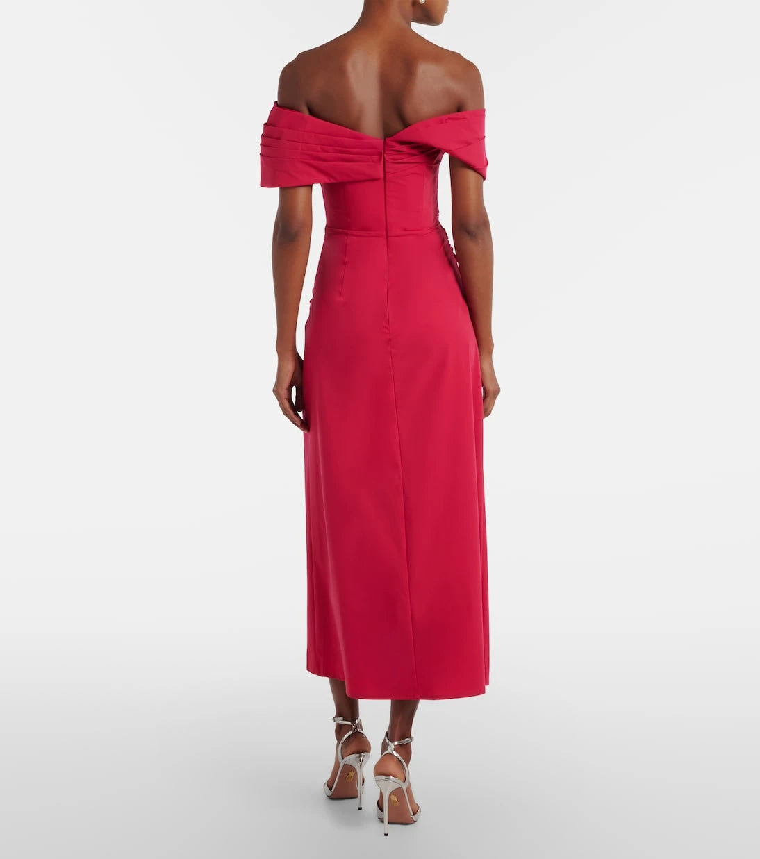 Rachel Gilbert - Gale draped off-shoulder cocktail dress