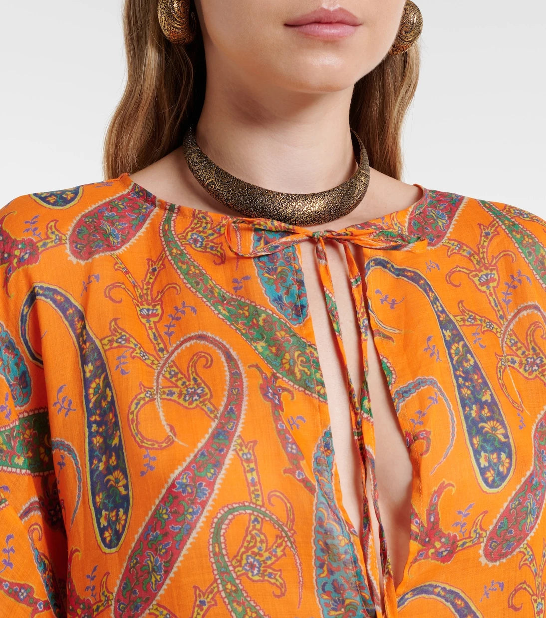 Etro - Paisley ramie kaftan