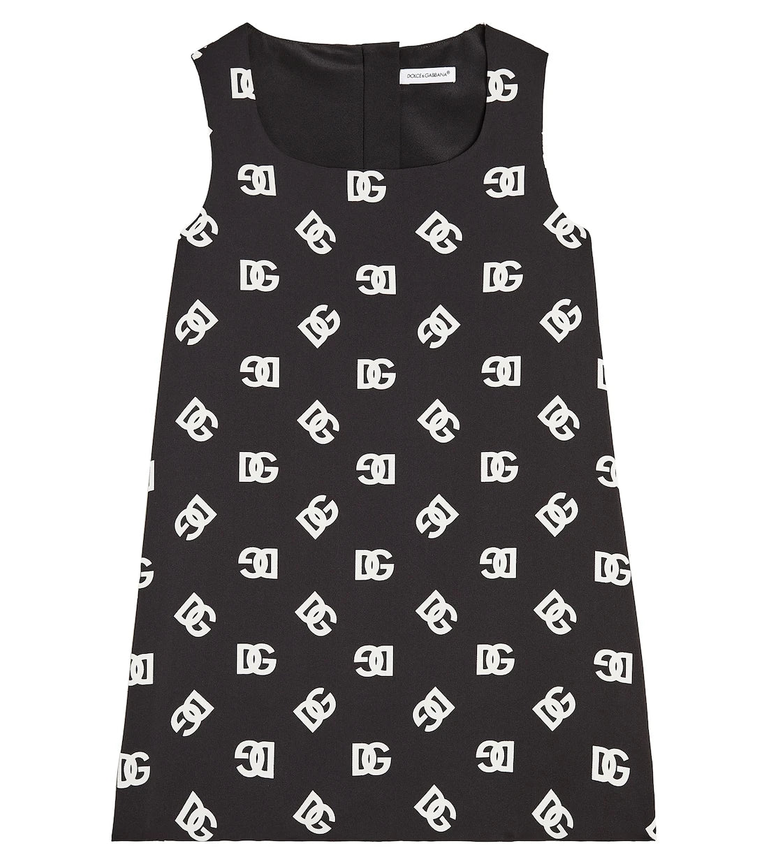 Dolce&Gabbana Kids - Logo silk-blend dress