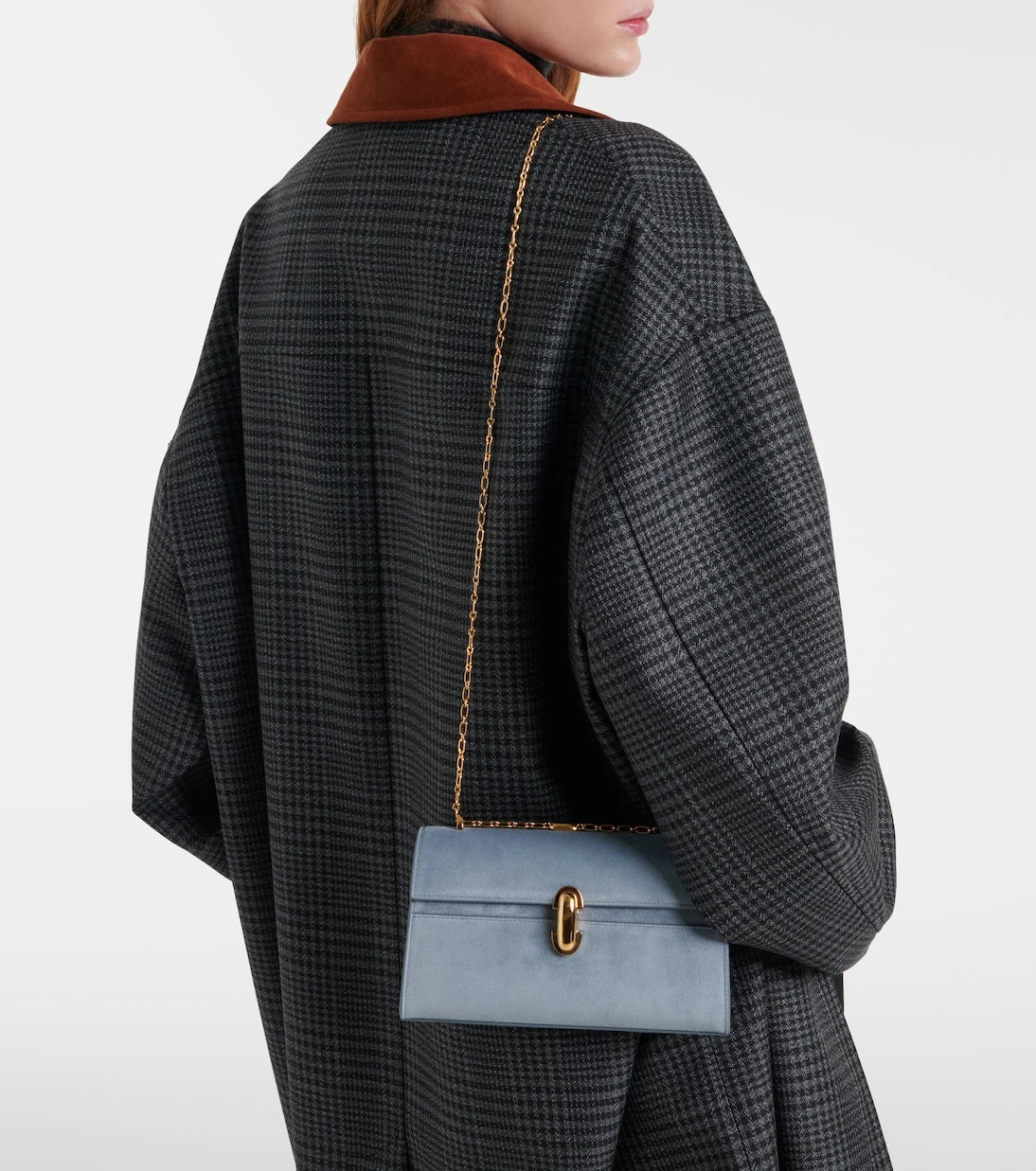 Savette - Symmetry Chain Mini suede crossbody bag