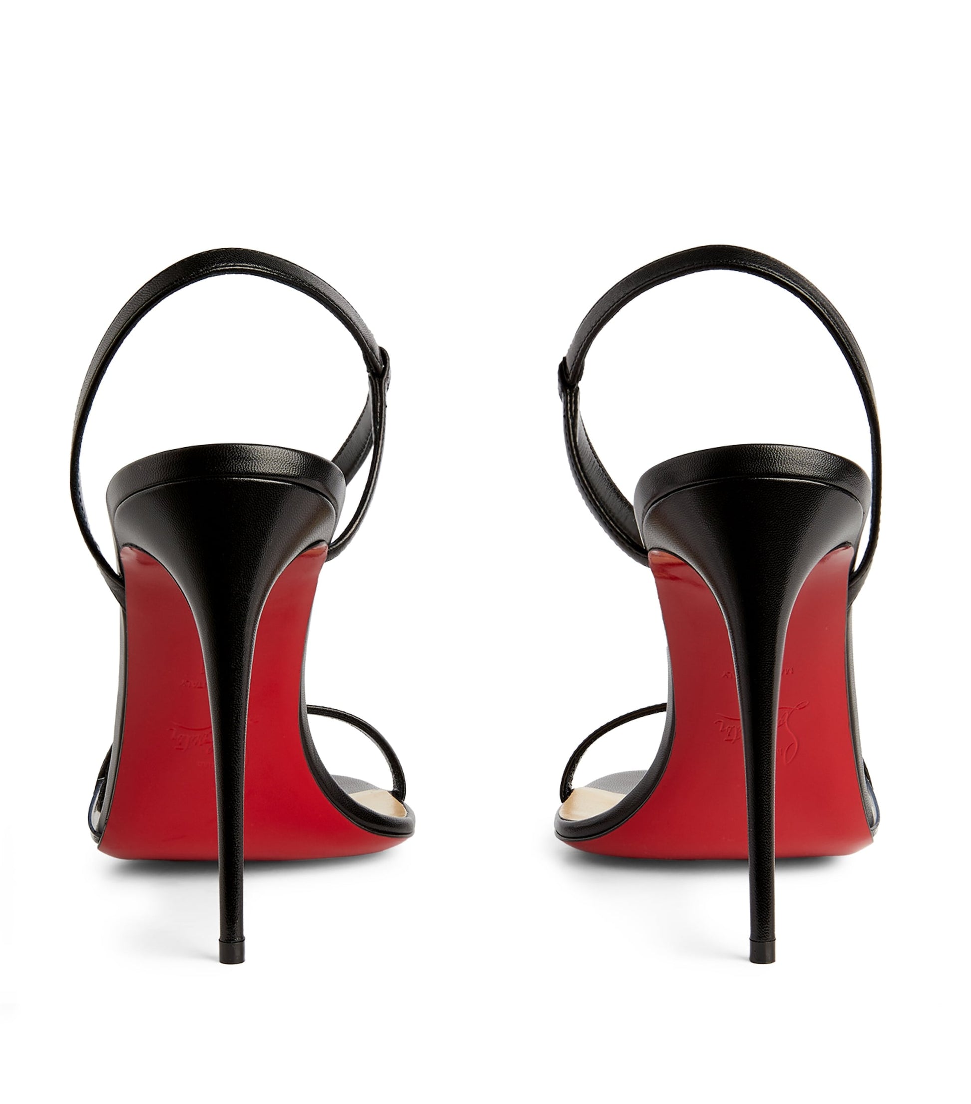 Christian Louboutin Black Rosalie Leather Sandals 100