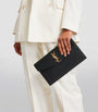 Saint Laurent Black Leather Uptown Clutch Bag