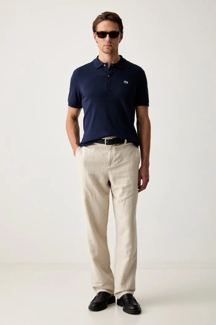 Lacoste тениска с яка мъжка от памук