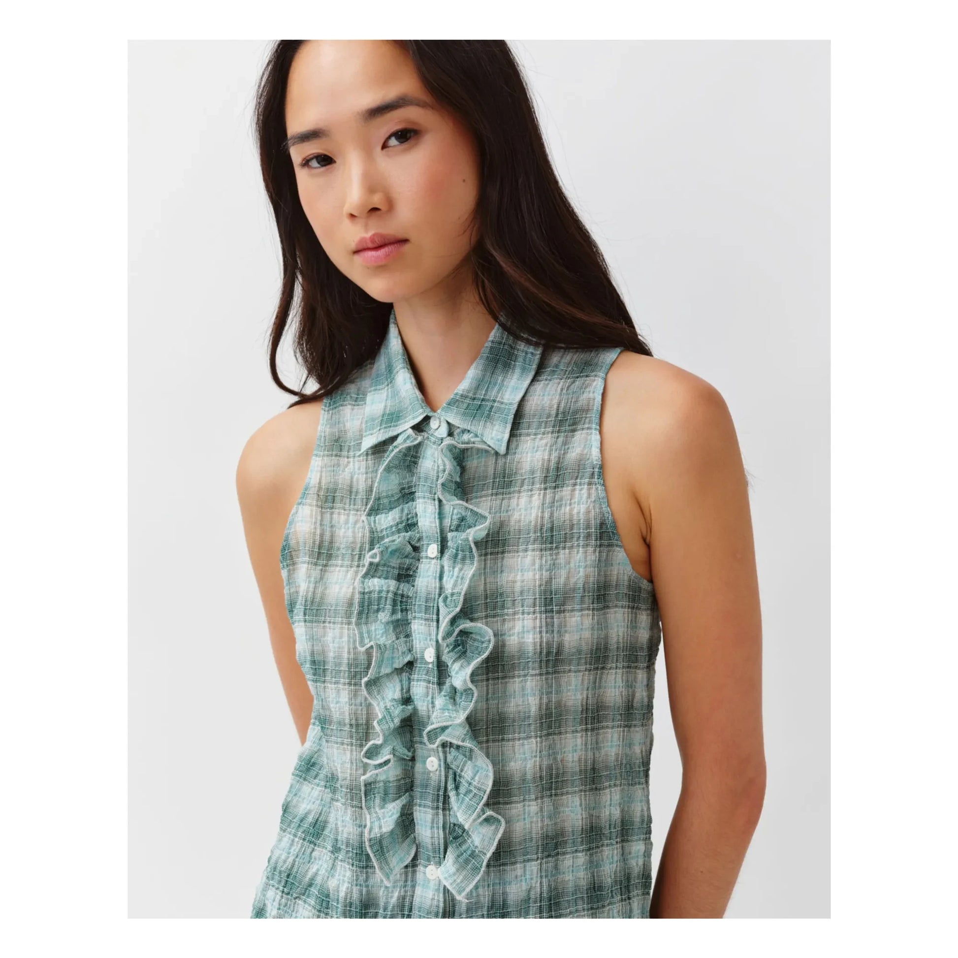 Diega - Cheka Stripes Shirt | Aqua