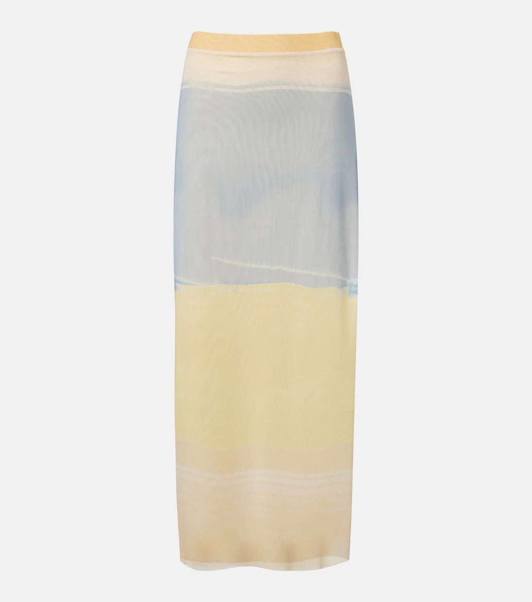 SIR - Printed mesh maxi skirt
