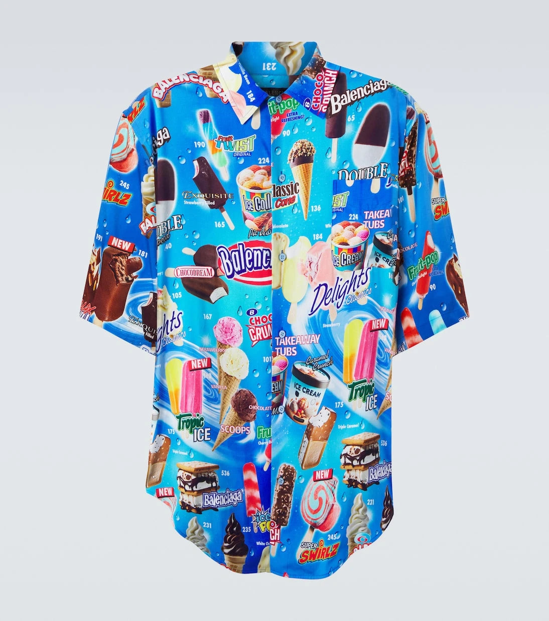 Balenciaga - Printed satin shirt