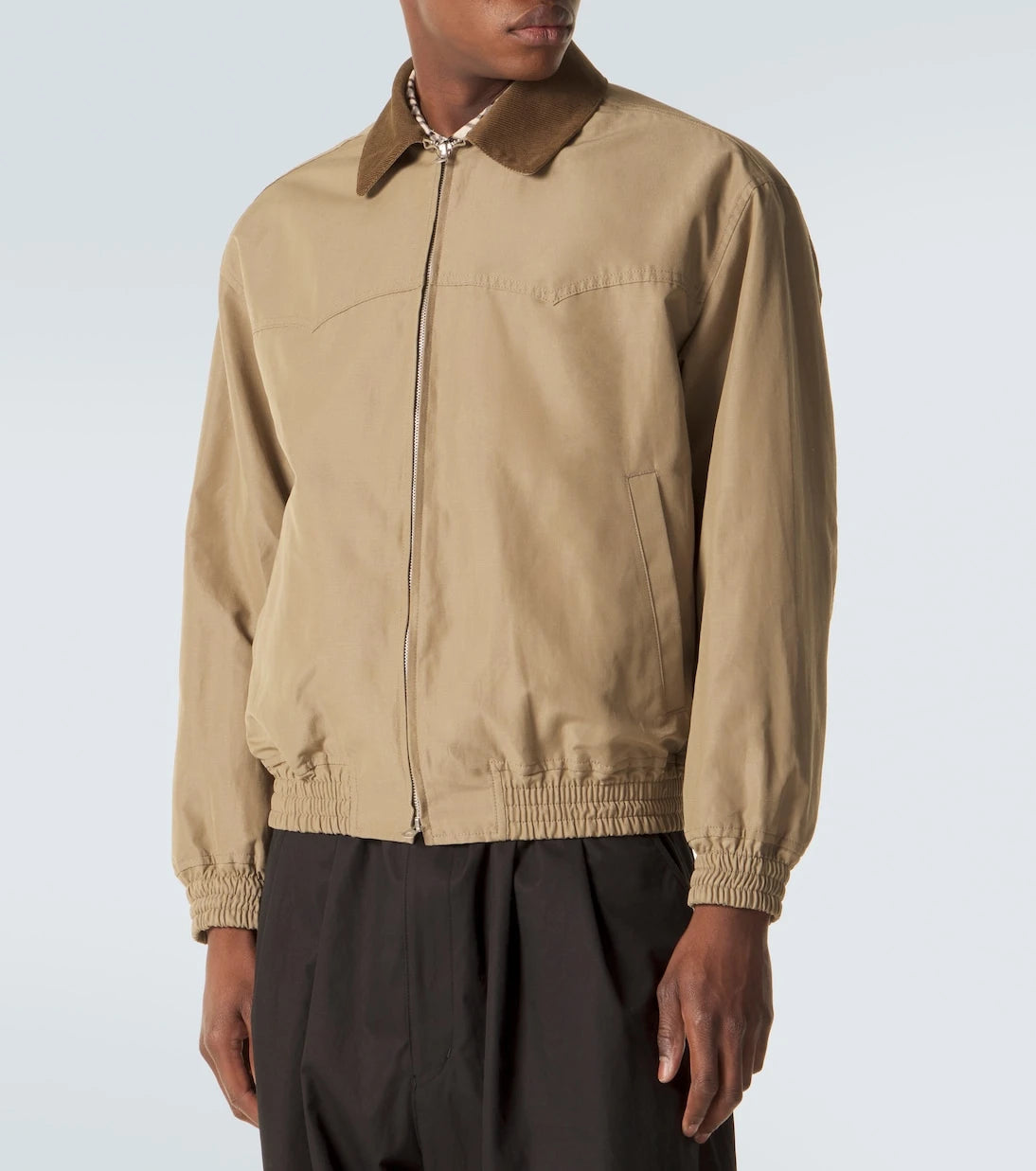 Comme des Garçons Homme - جاكيت بلوزون بتطريز مخملي