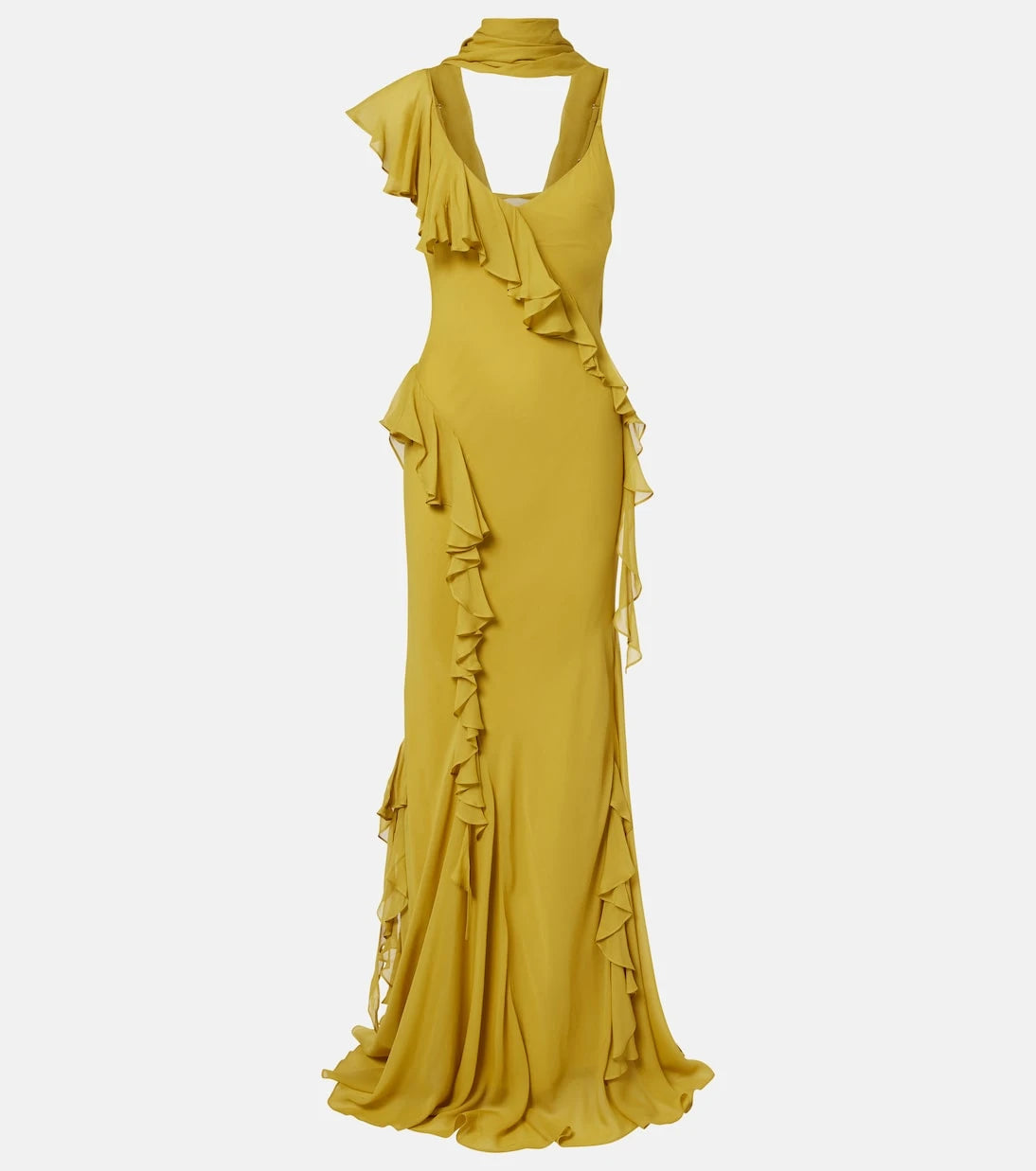 De La Vali - Mayara ruffled georgette gown
