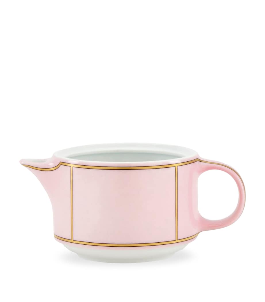 GINORI 1735 Porcelain Colonna Diva Rosa Milk Jug (300ml)