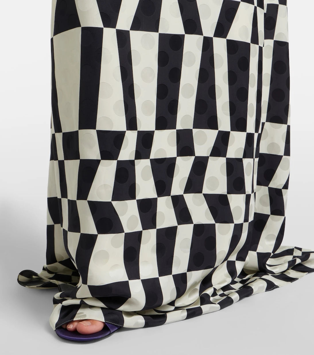 Dries Van Noten - Printed bustier gown