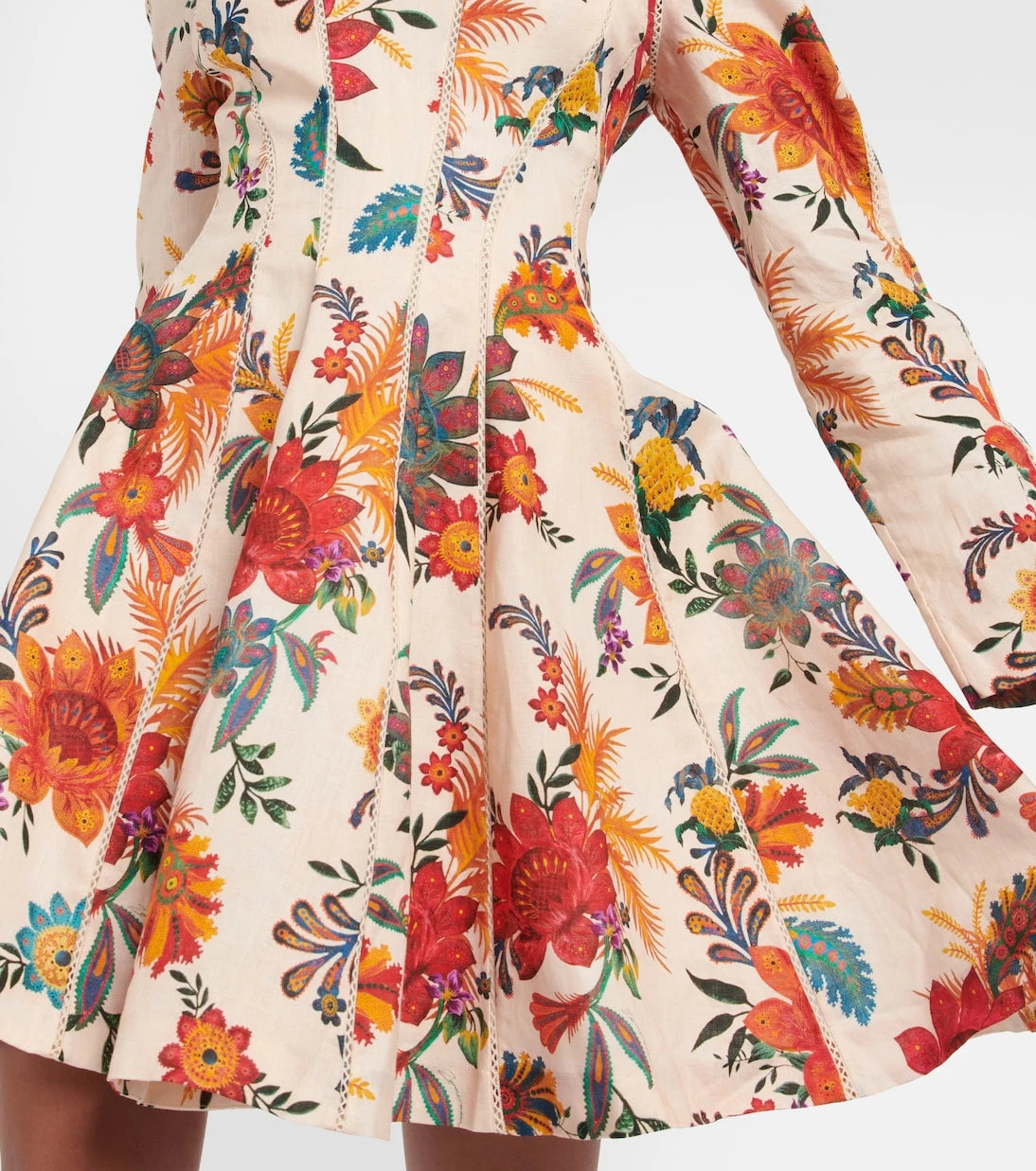 Zimmermann - Ginger floral linen minidress