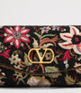 Valentino Garavani Multi Beaded Vain Soft Clutch Bag