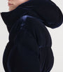 Prada Blue Velvet Down Jacket