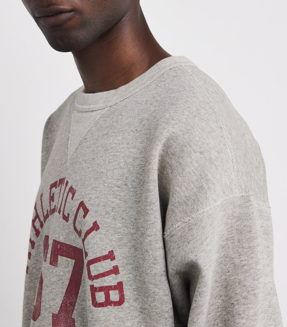 Polo Ralph Lauren Grey Cotton 67 Logo Sweatshirt