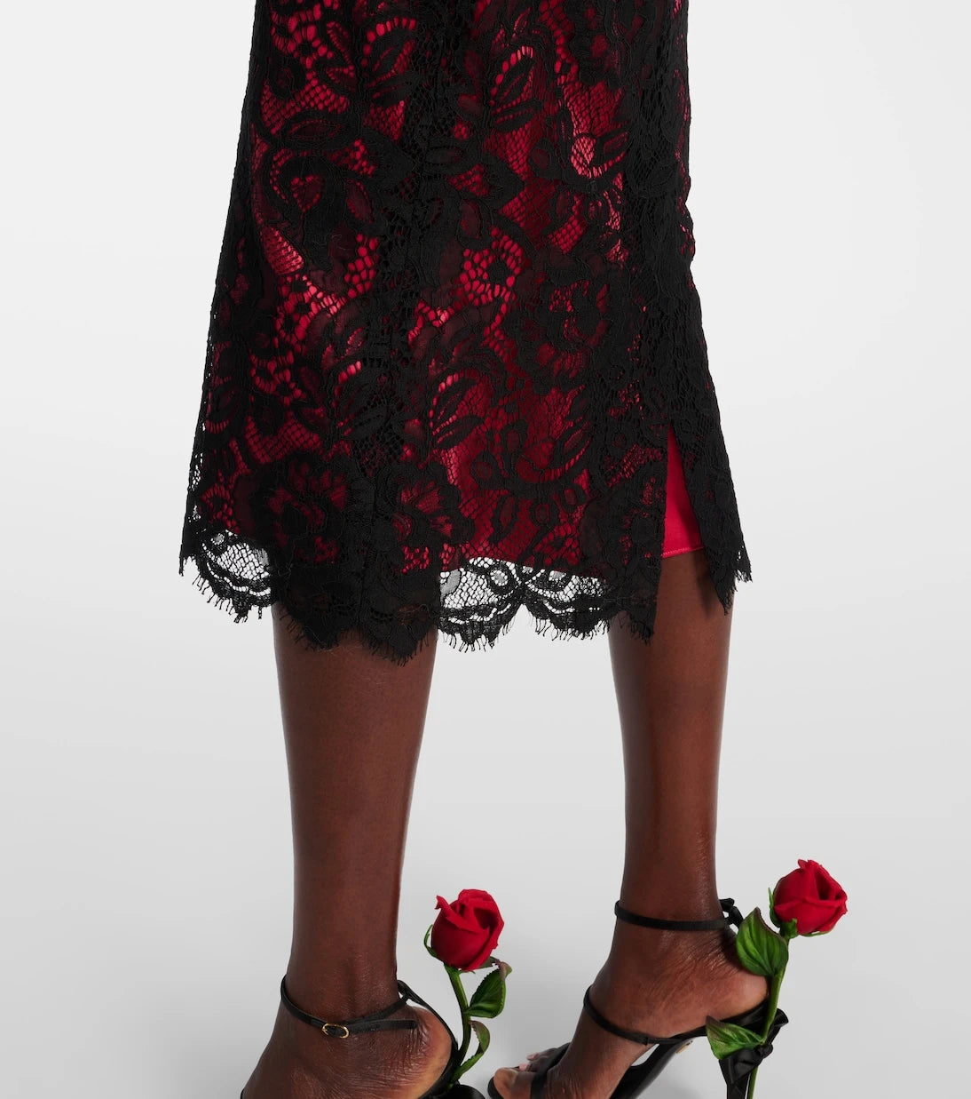 Dolce&Gabbana - Cotton-blend lace midi dress