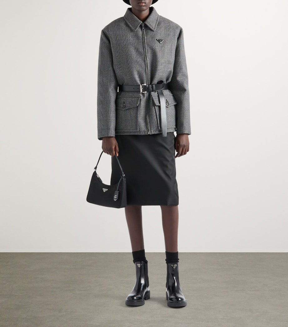 Black Re-Nylon Re-Edition 2005 Shoulder Bag