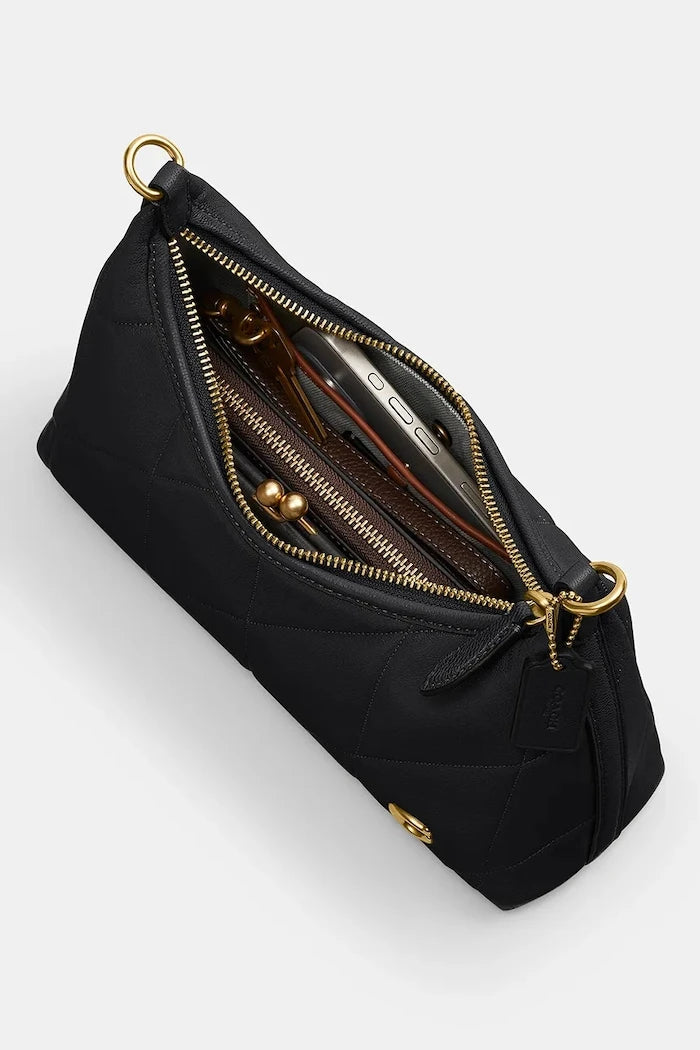 Coach чанта crossbody дамска от кожа Soft Quilted Juliet Shoulder Bag 25