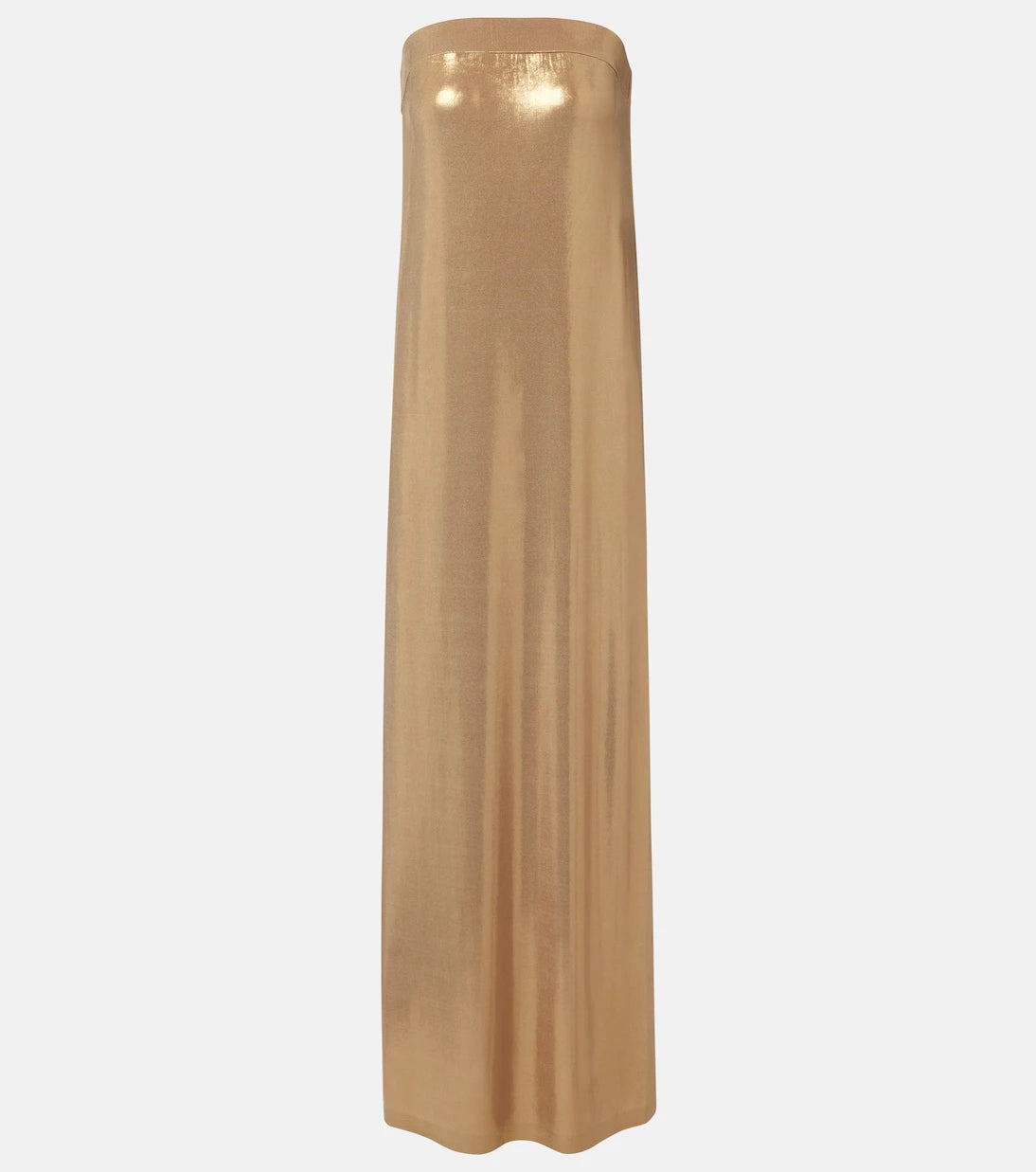 Norma Kamali - Strapless lamé gown