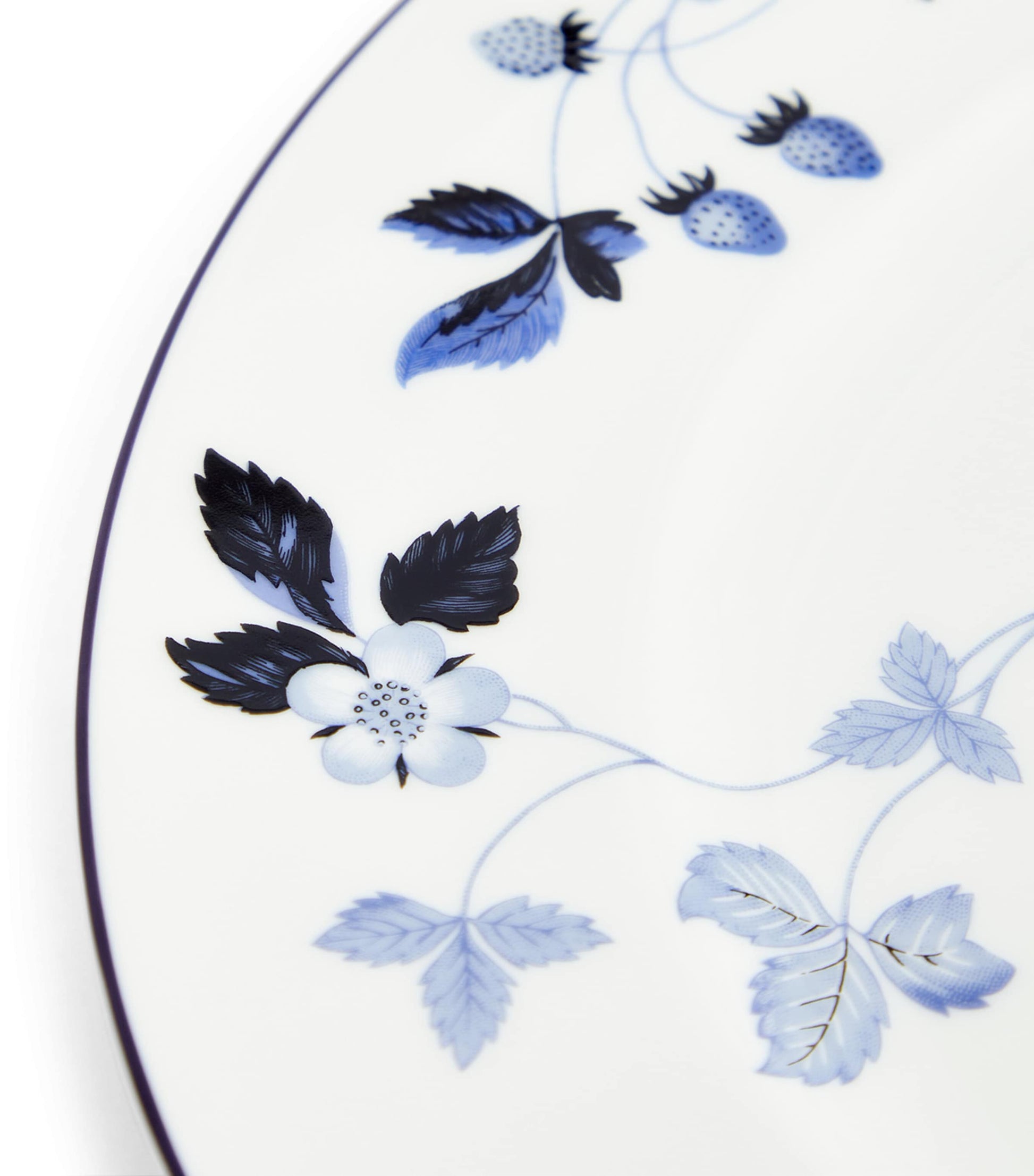 Wild Strawberry Inky Blue Dinner Plate (27cm)