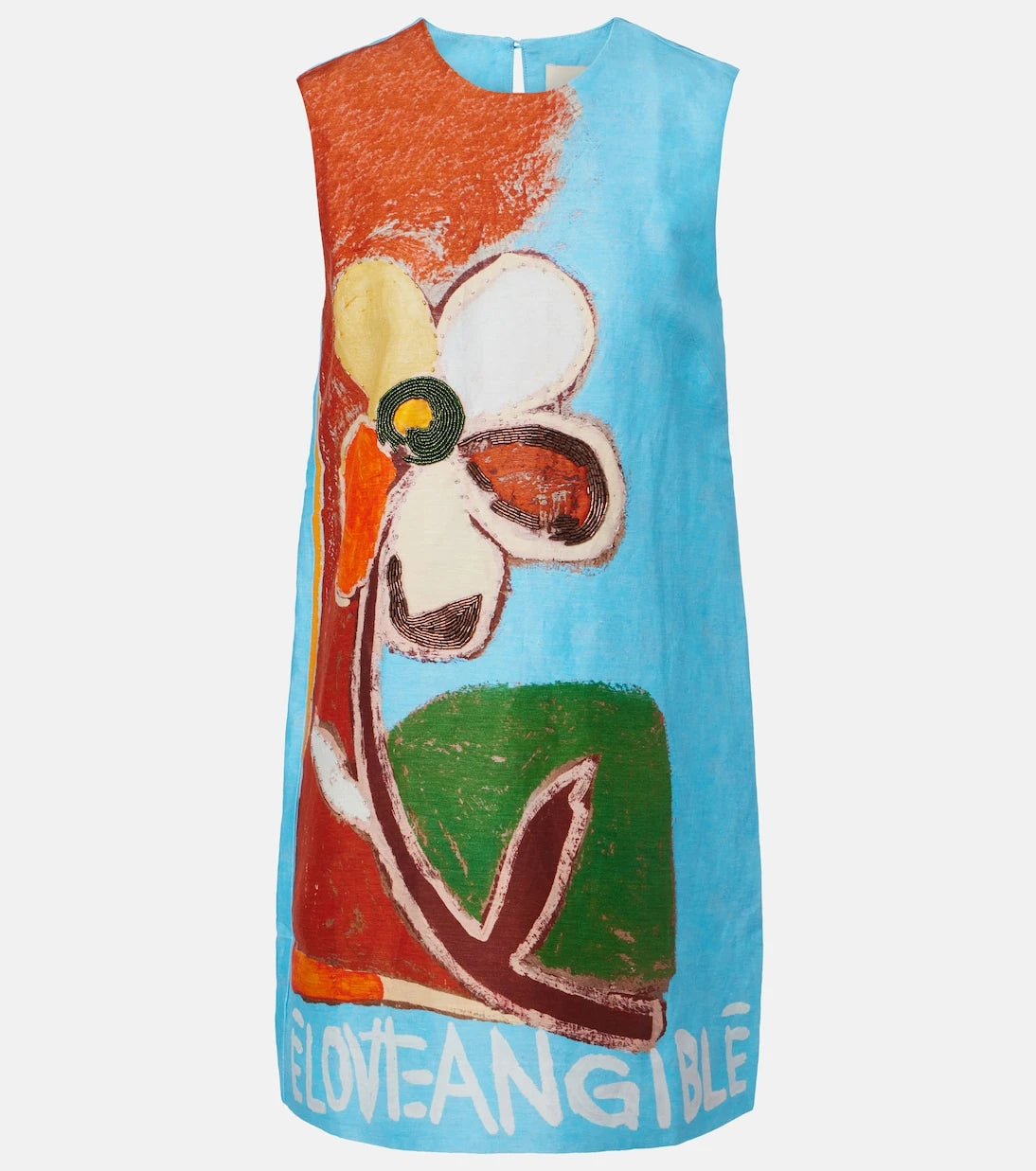 Alémais - x MLAK Lenny printed linen-blend minidress