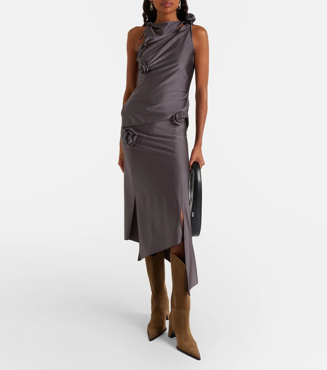 Coperni - Cowboy suede knee-high boots