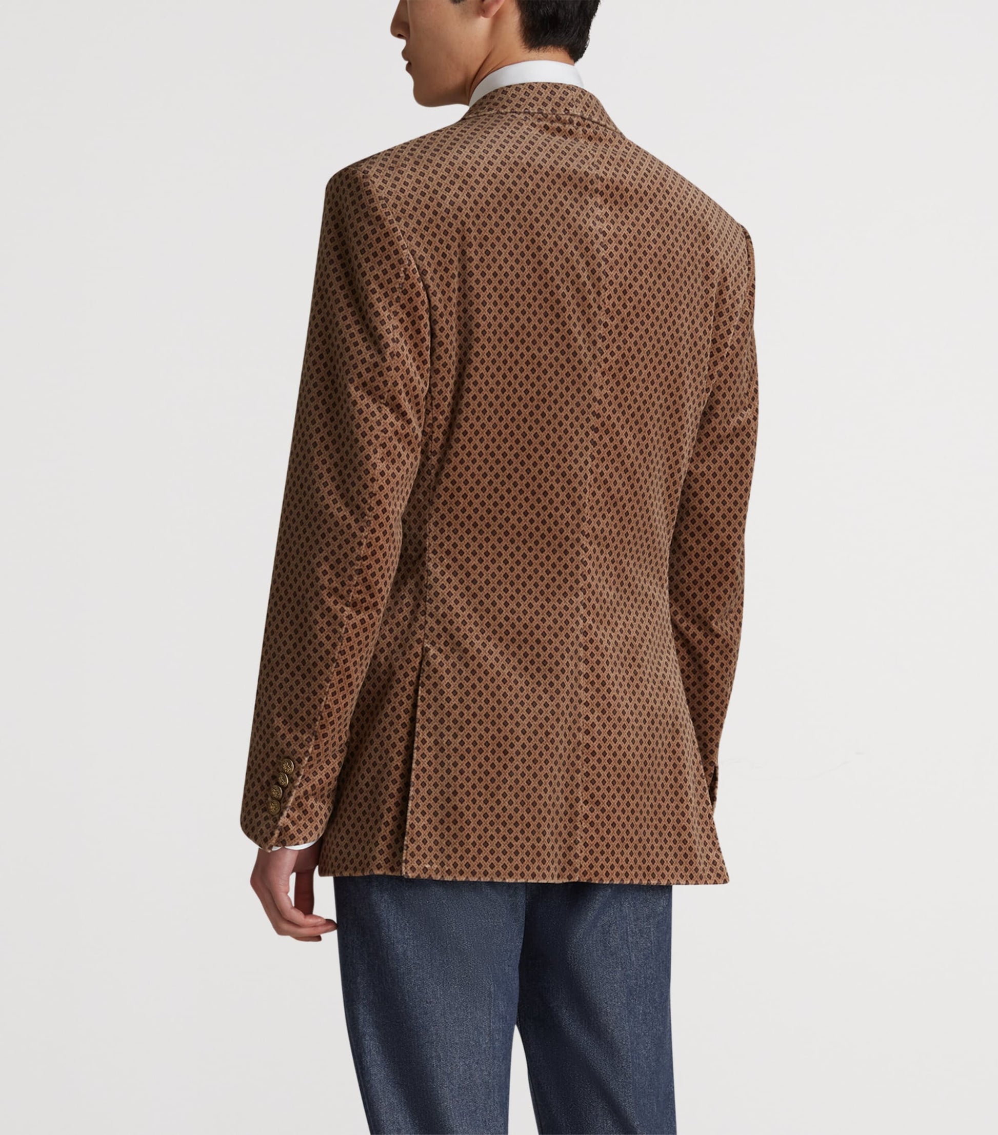 Cotton Print Bourdon Evening Suit Jacket