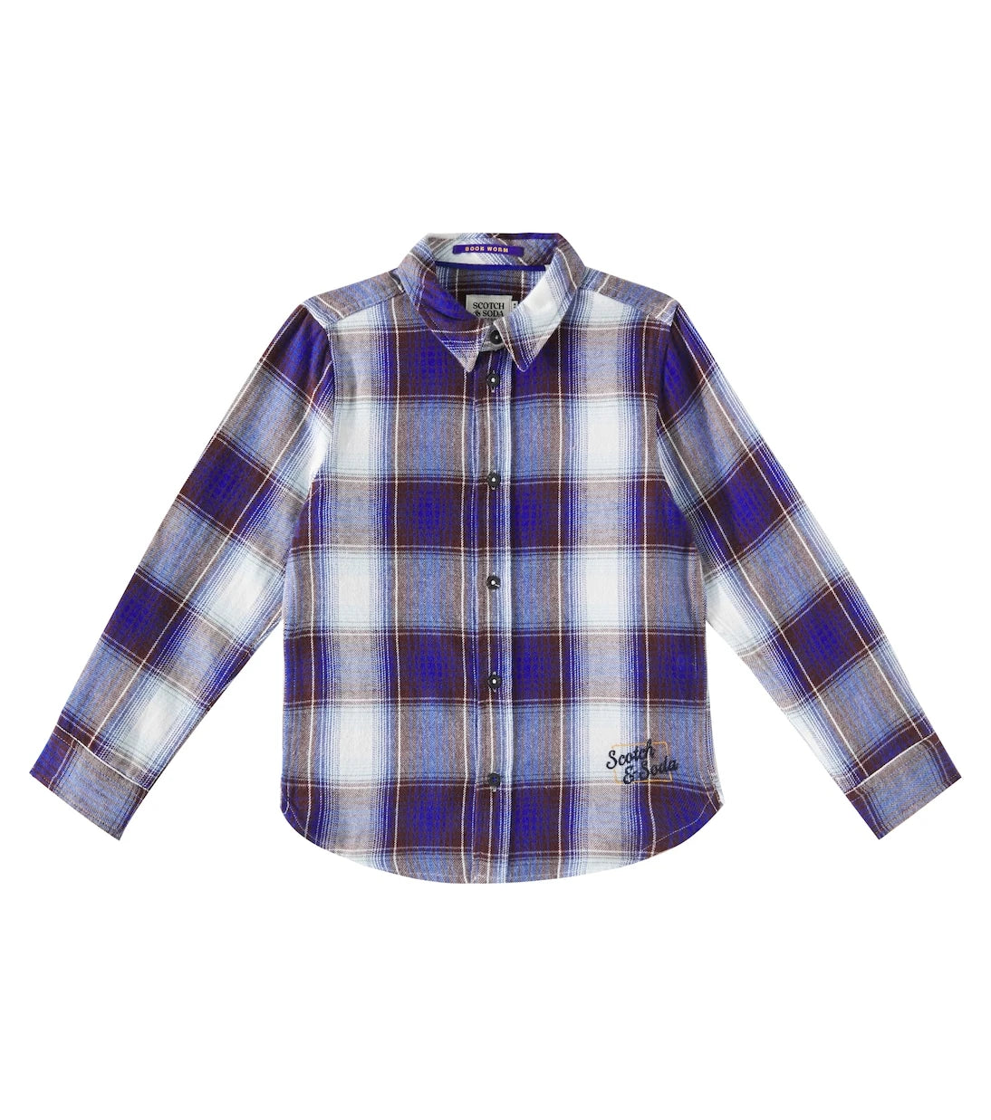 Scotch & Soda Kids - Checked cotton flannel shirt