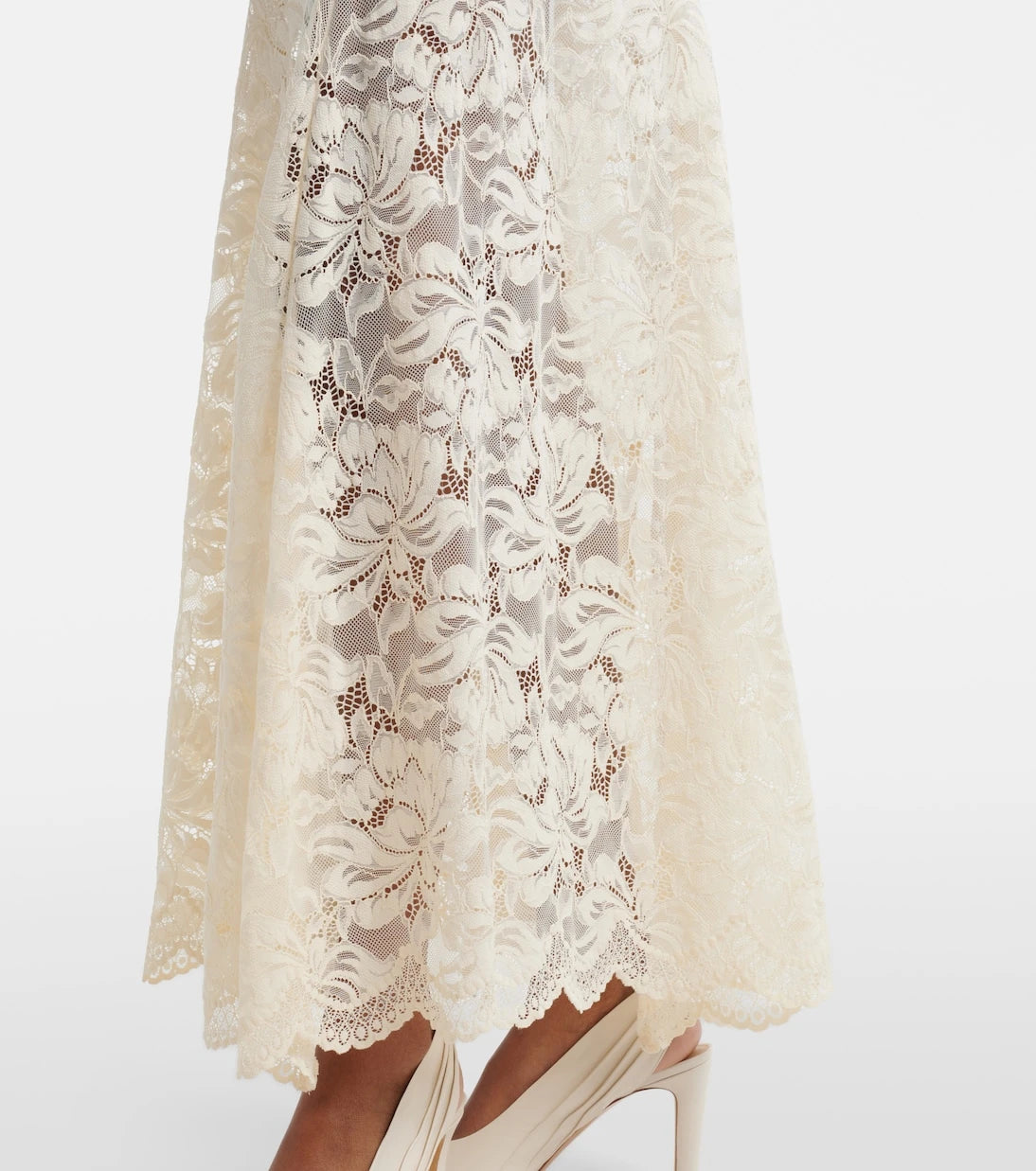 Rabanne - Lace maxi dress