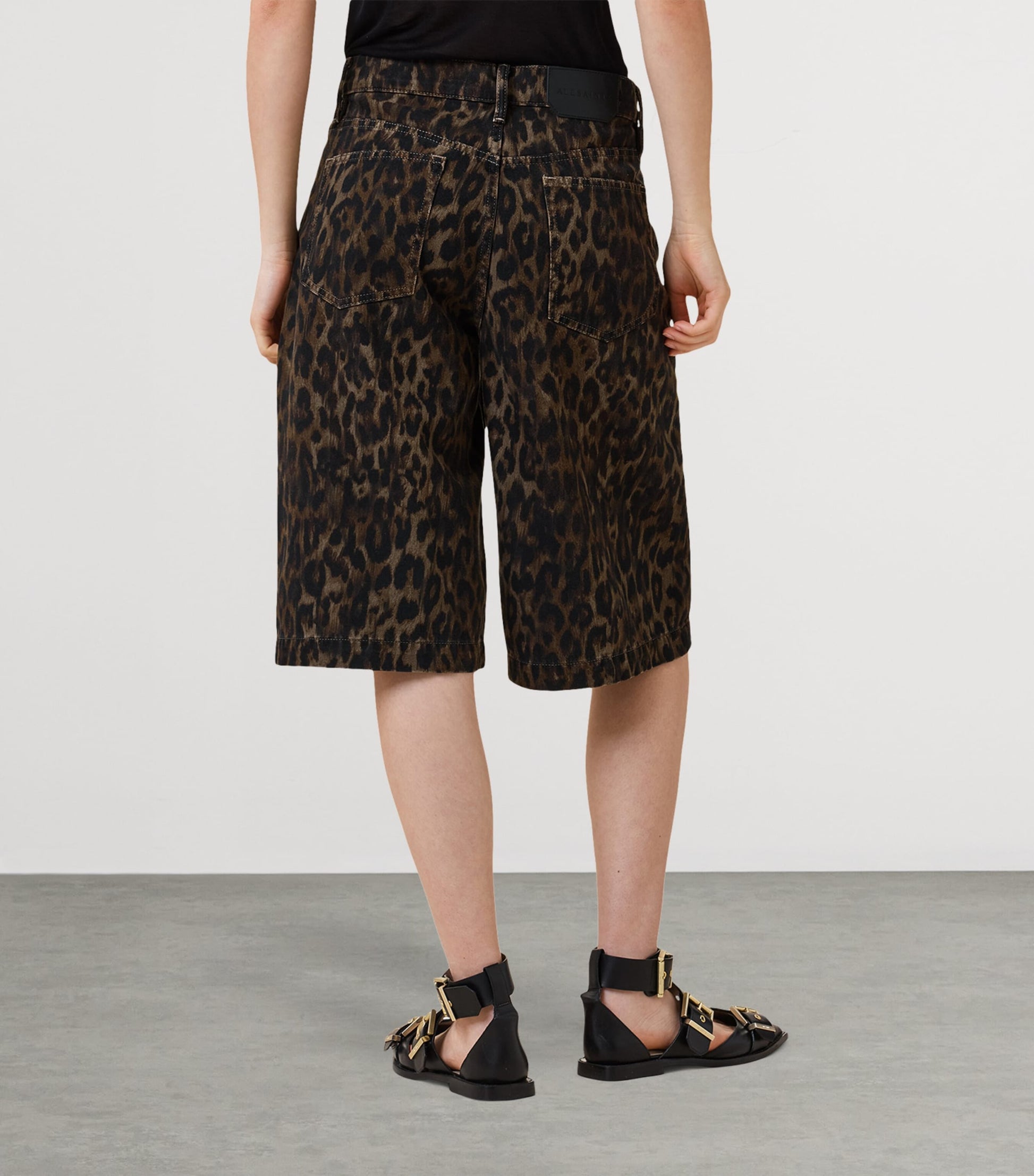 Leopard Print Louie Shorts LEPPO BROWN