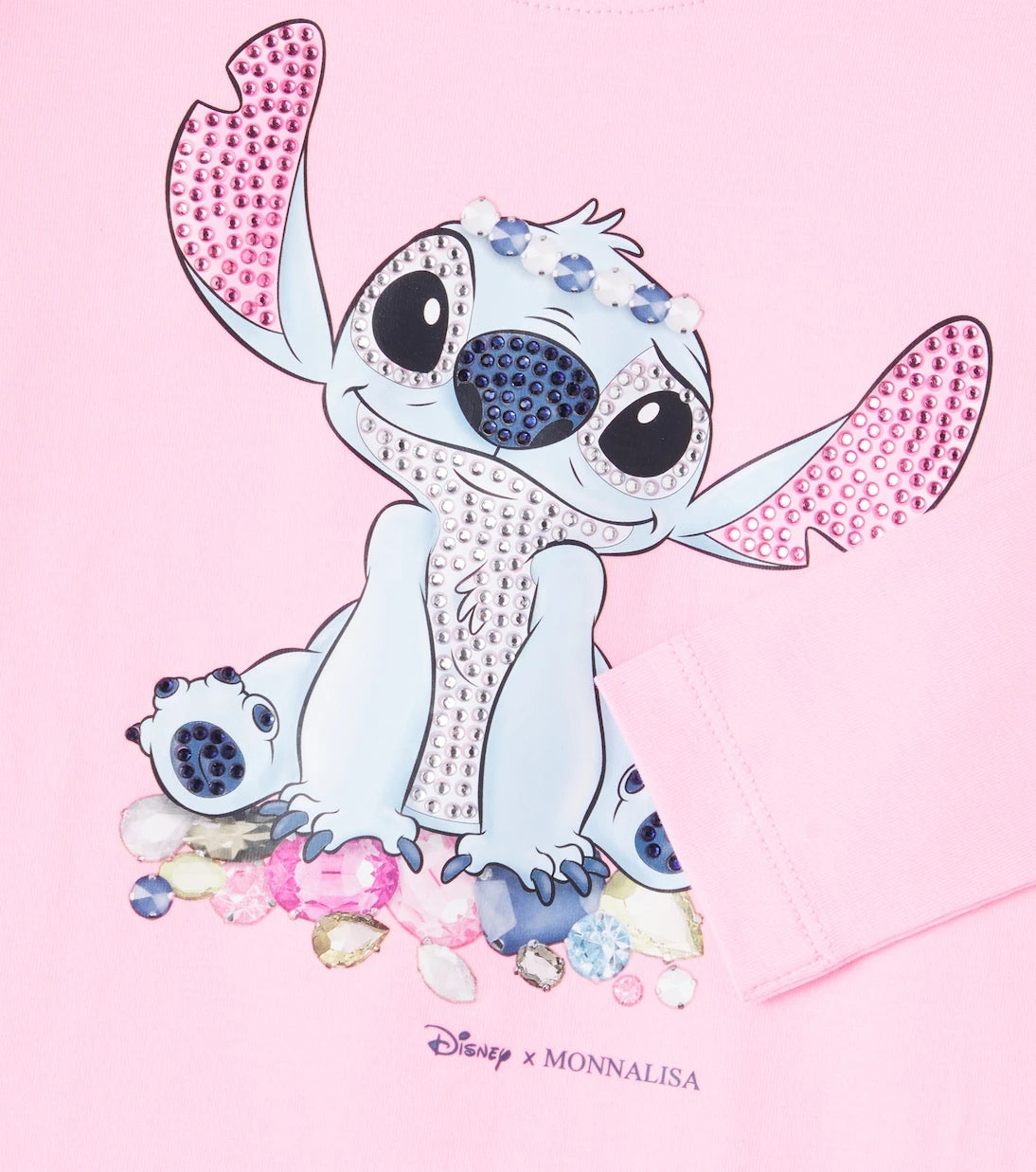 Monnalisa - x Disney® Stitch cotton-blend jersey top