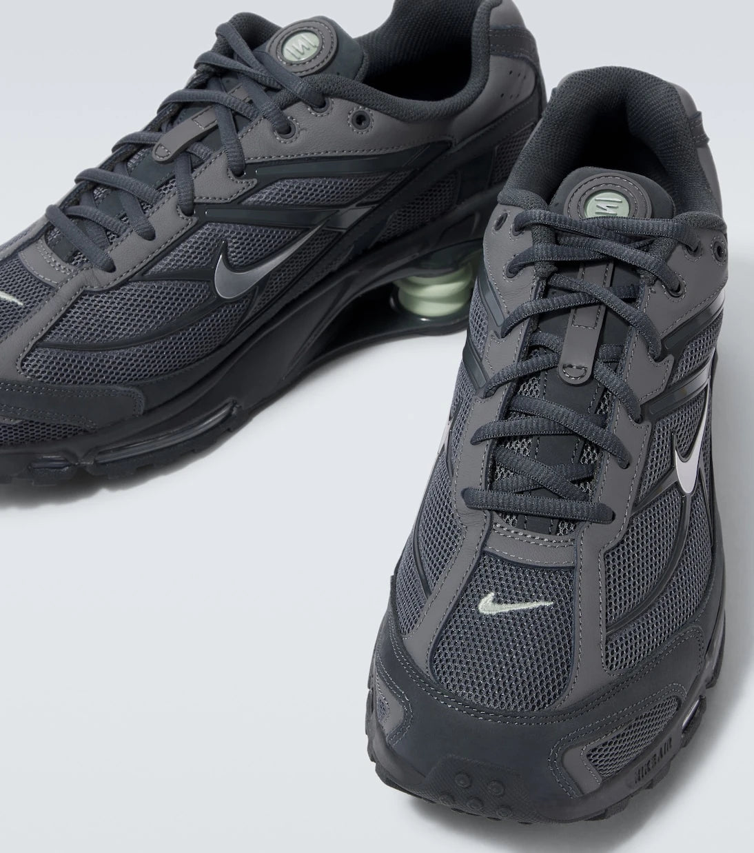 Nike - Shox Ride 2 leather-trimmed sneakers