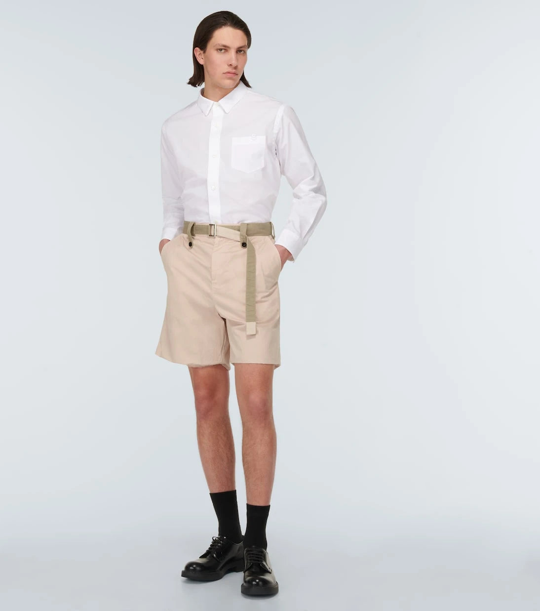 Sacai - Cotton chino shorts