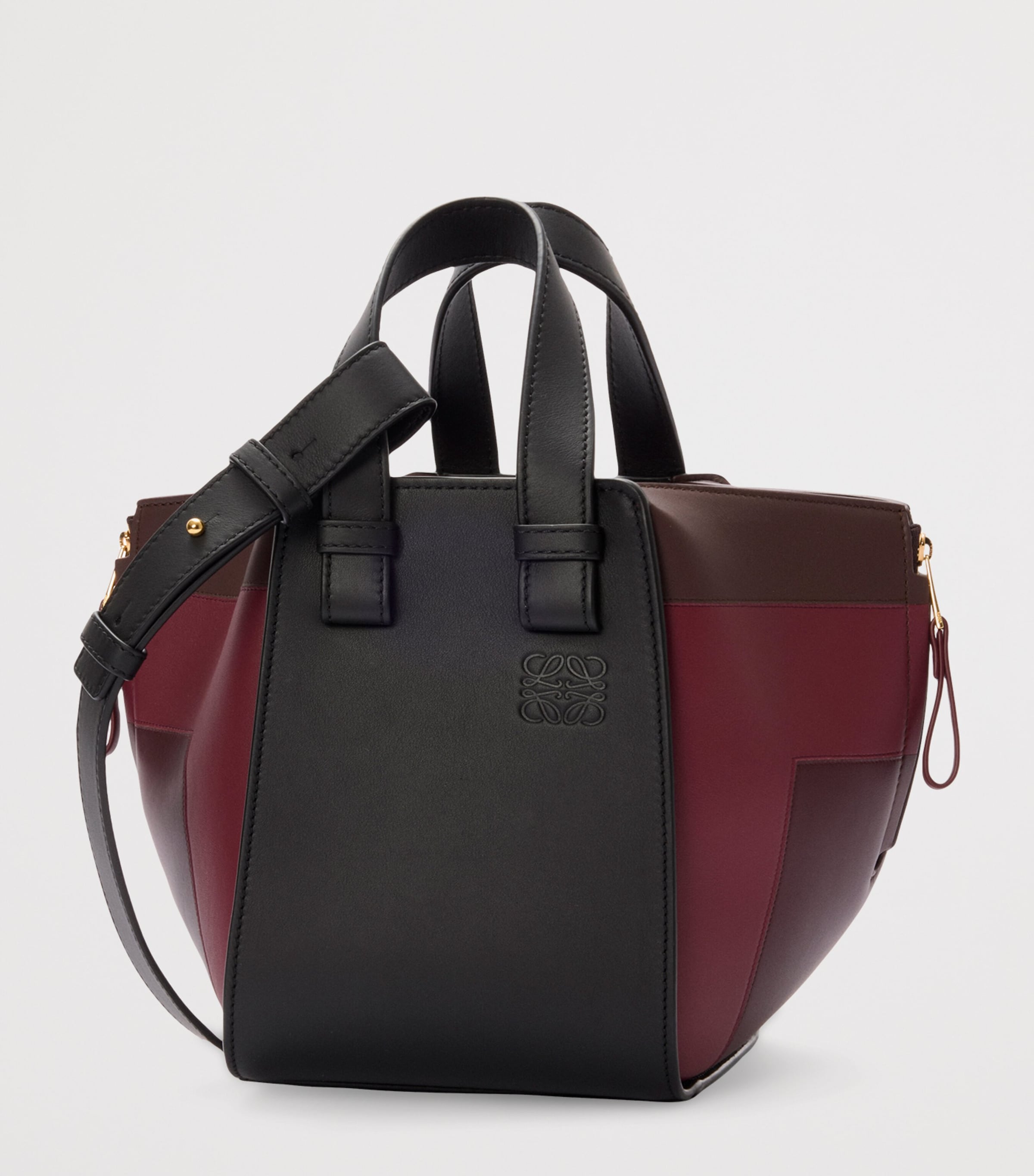 LOEWE x Albers Leather Hammock Top-Handle Bag