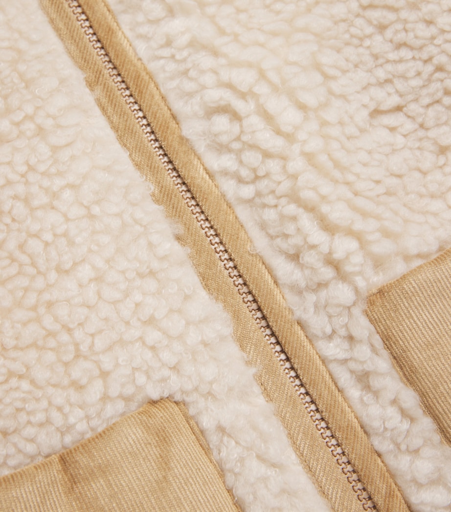 Moncler Enfant Teddy Fleece Zip-Up Jacket (8-10 Years)