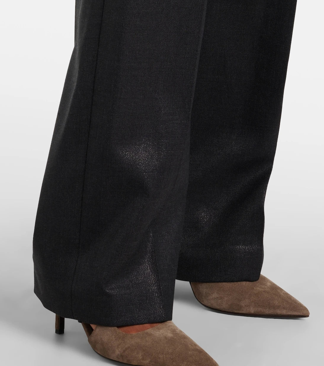 Brunello Cucinelli - Wool-blend wide-leg pants