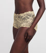 Skims Grey Stretch-Lace Boyshorts
