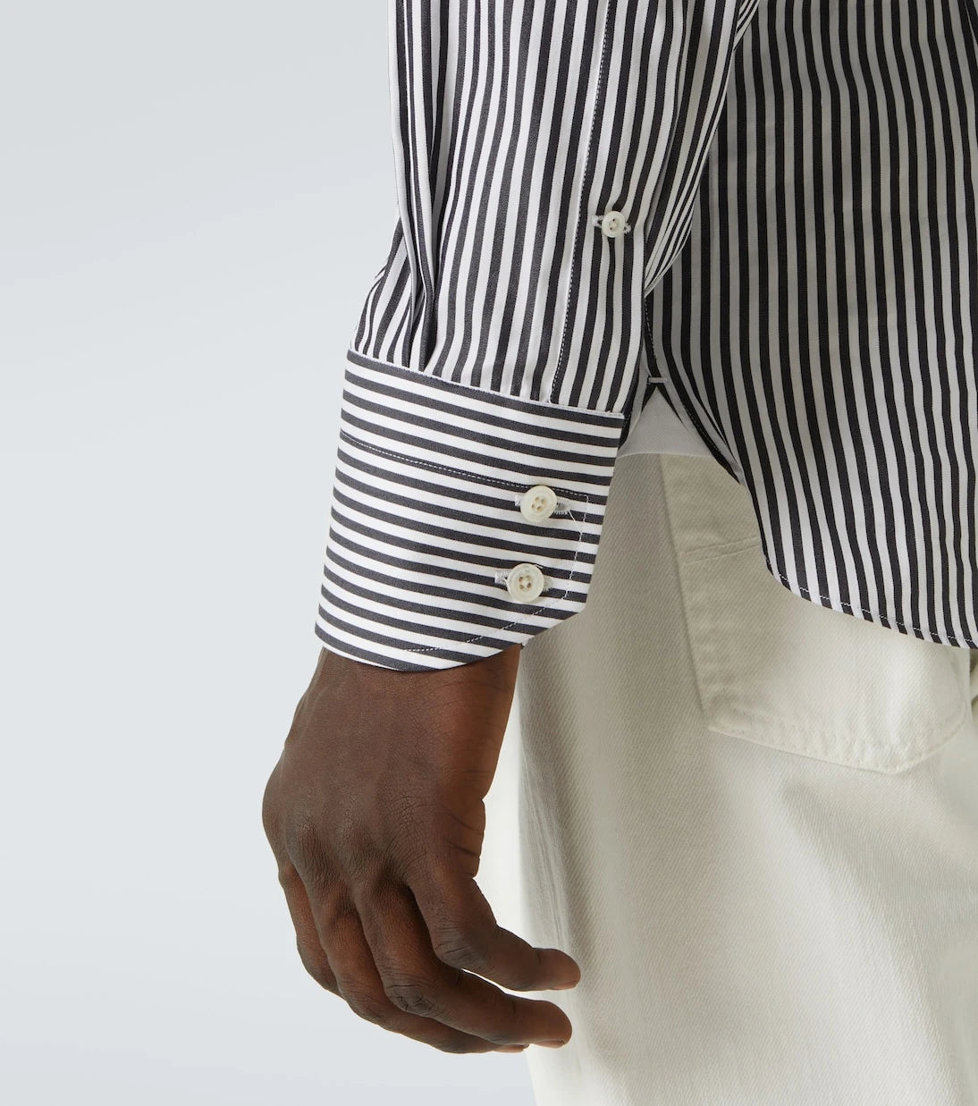 Tom Ford - Ladder striped cotton shirt