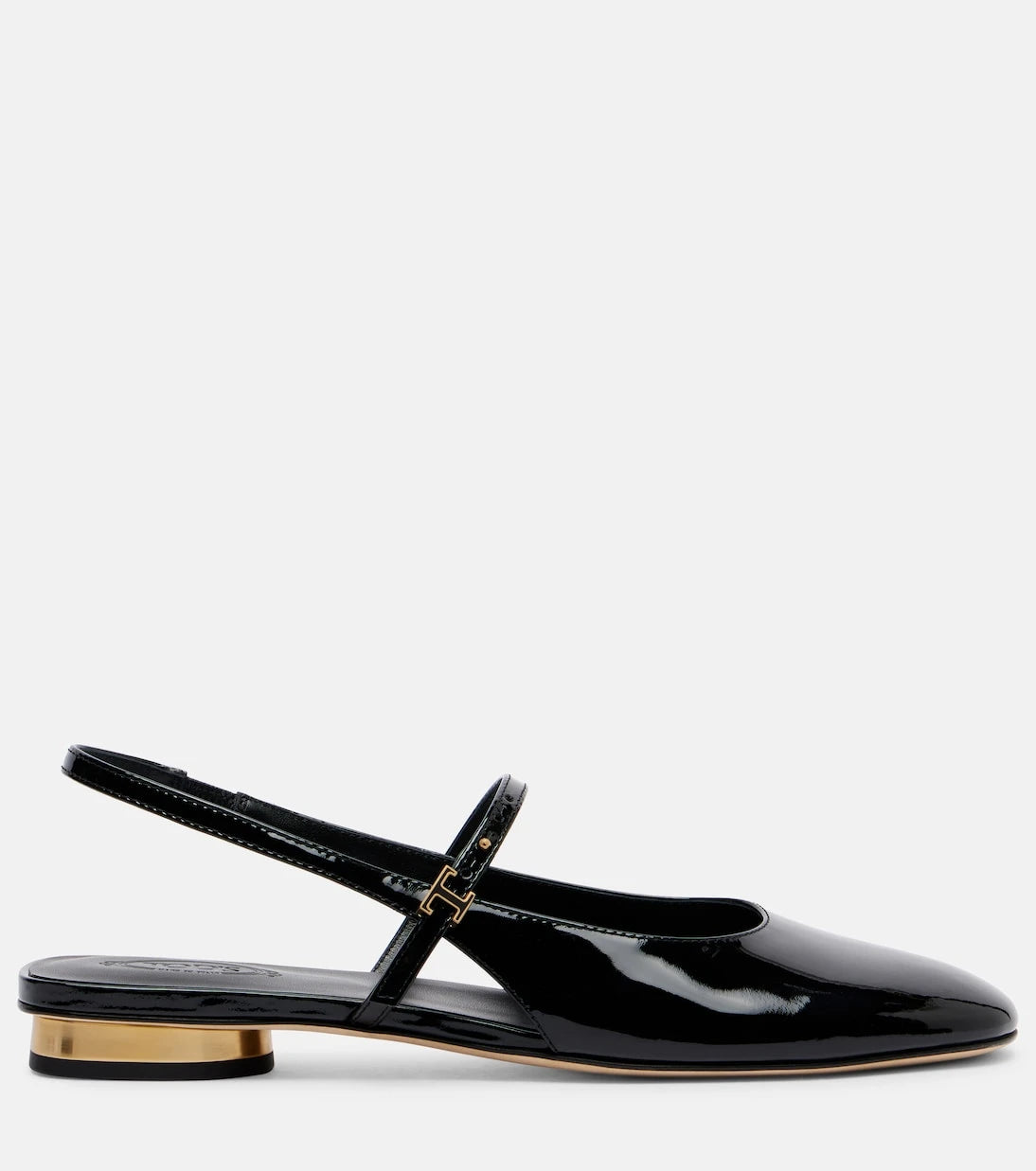 Tod's - Patent leather slingback flats