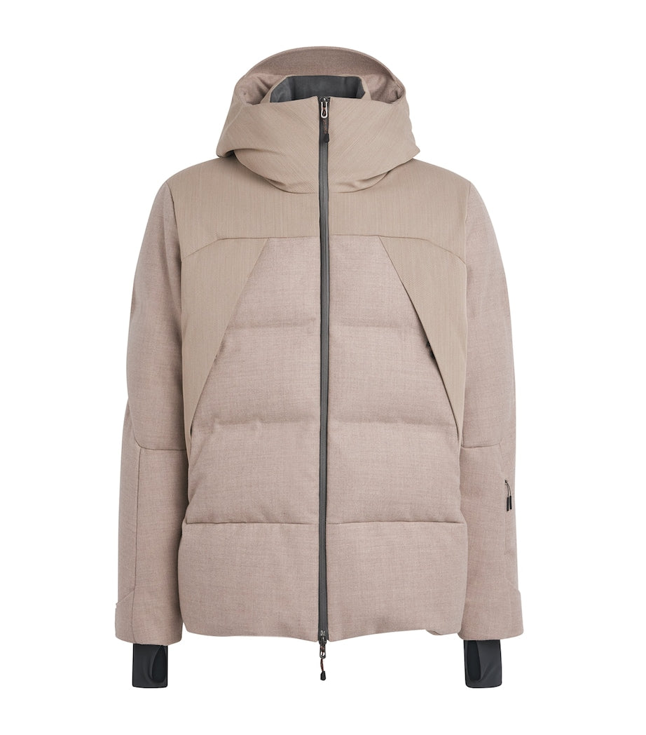 Sease Beige Wool Down Nordend Ski Jacket