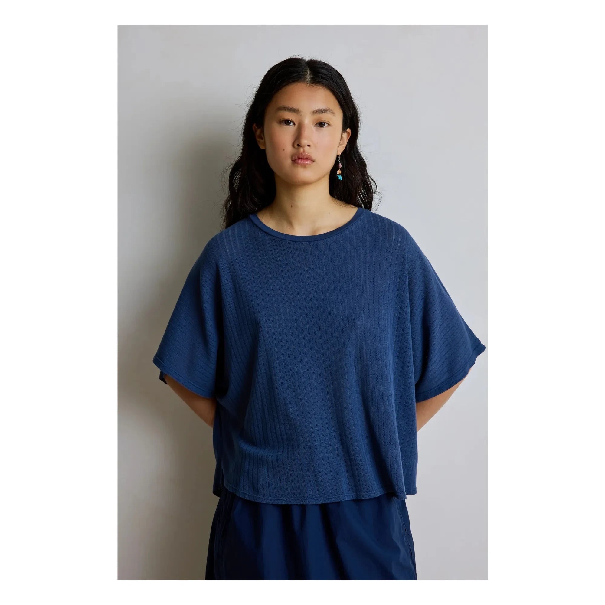 Hod - Coralie Cotton T-shirt | Midnight blue