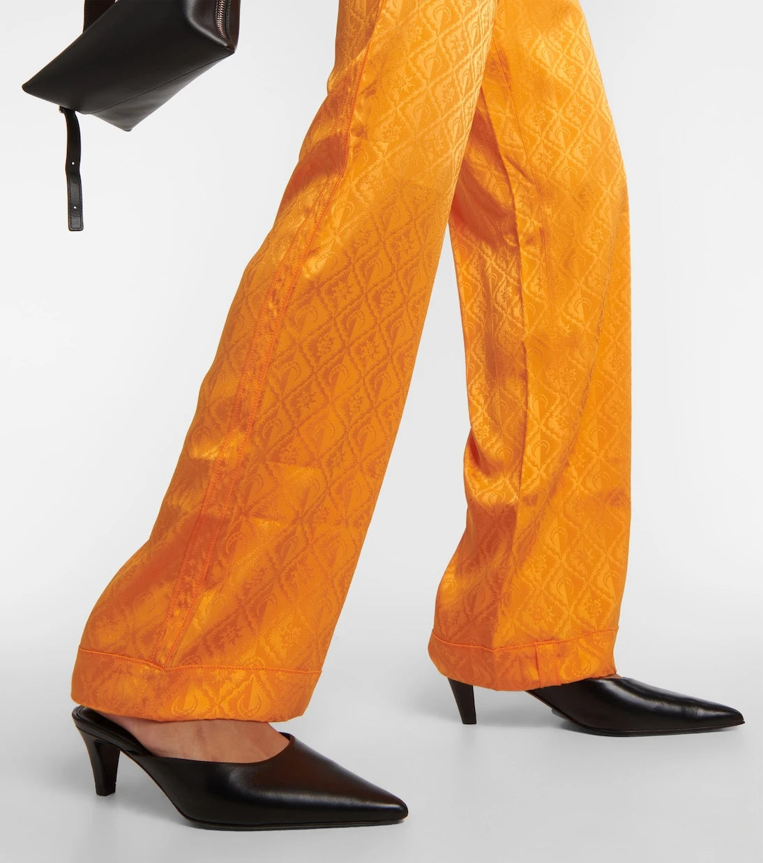 Marine Serre - Moon Diamant satin pajama pants