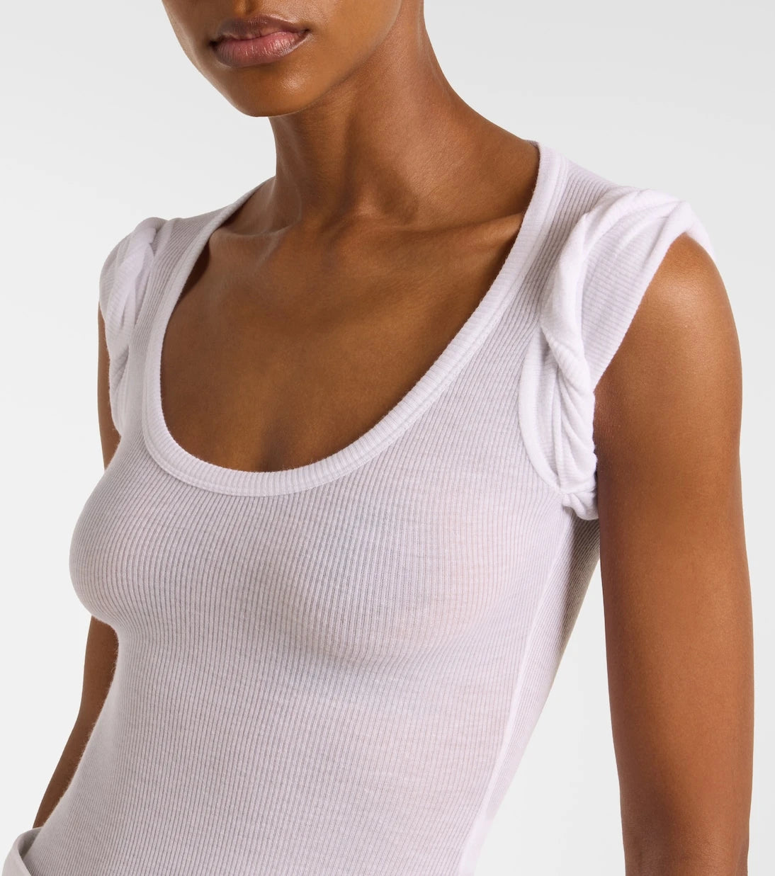 Alaïa - Ribbed-knit bodysuit