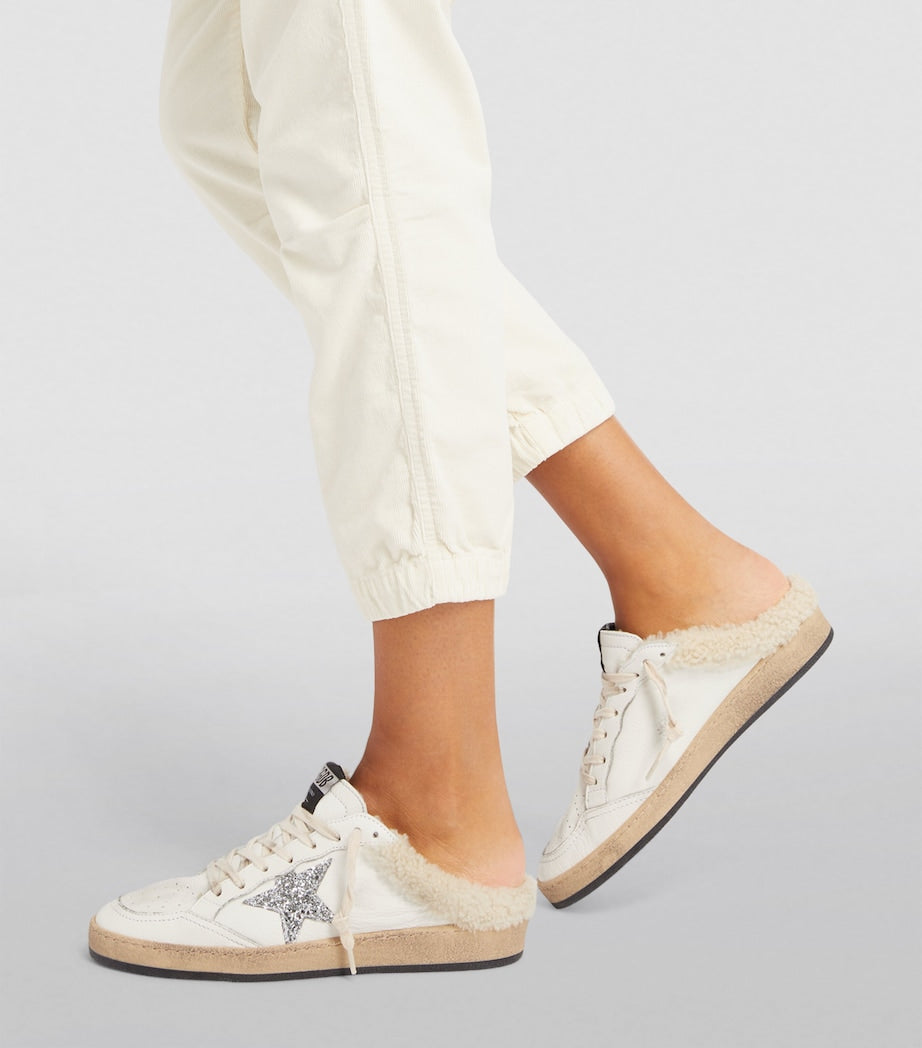 White Ball Star Sabot Sneakers