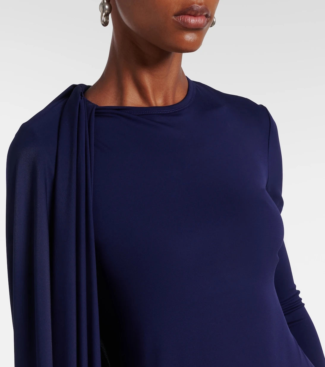 Sportmax - Ariete 1234 draped jersey maxi dress